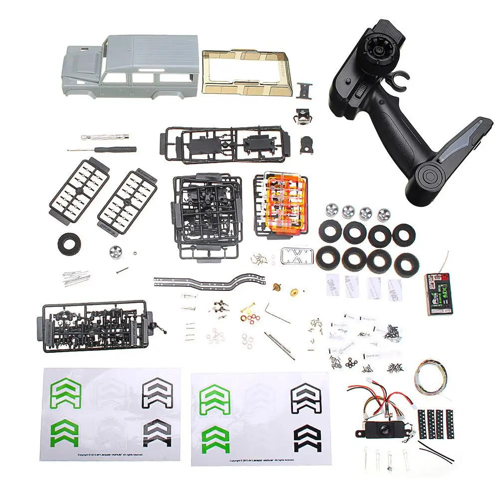 Orlandoo Hunter OH32A03 1/32 DIY Kit Неокрашенный RC автомобиль Рок Гусеничный w/электронные части