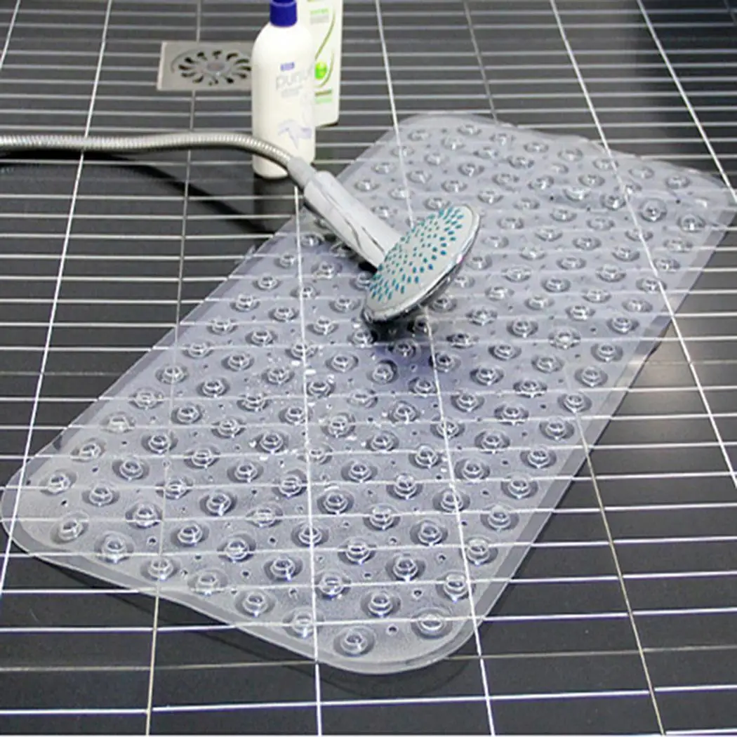Durable Square Non-slip Transparent Mat Bathroom Home Green Blue Purple White 0.55kg | Дом и сад
