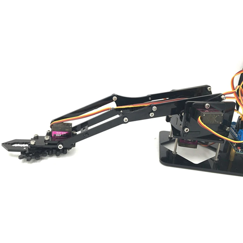 Новейший DIY 4DOF Robot Arm 4 вращающаяся механическая рука робота с rduino R3 шт. сервопривод