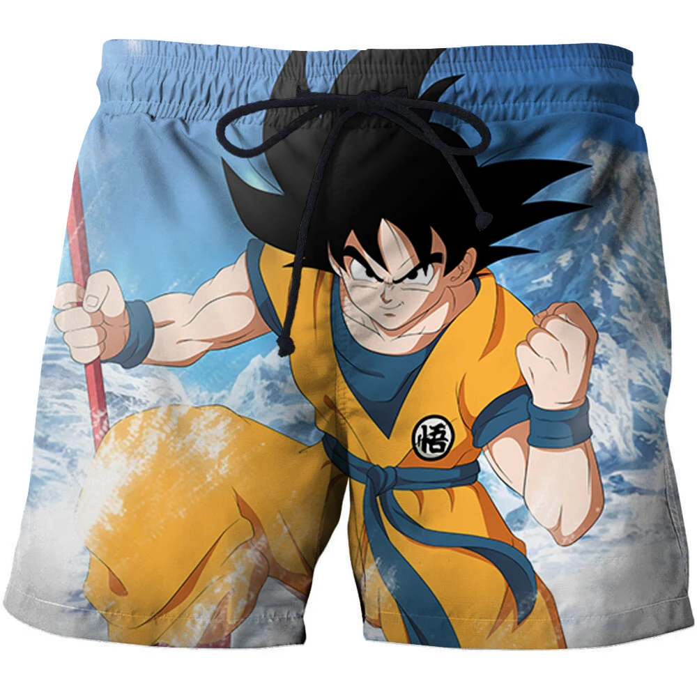 Новый аниме Dragon Ball Z Наруто мужские летние повседневные шорты Супер Saiyan сын Goku vegeta