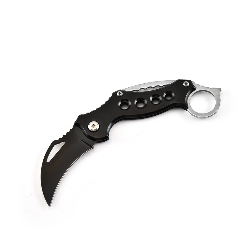 Открытый нож Karambit, охотничьи ножи, тактический нож для выживания, карманный нож для самообороны, походный инструмент, брелок, нож