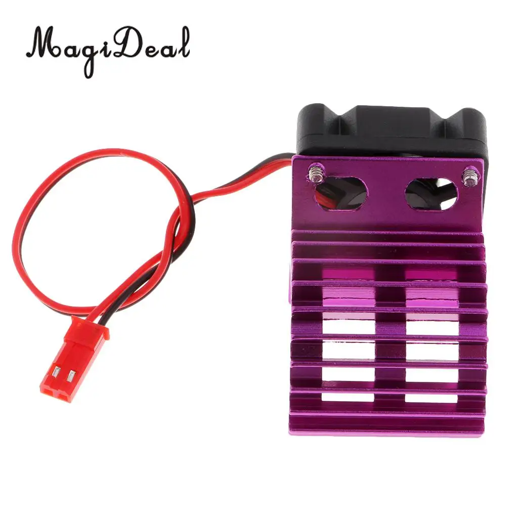 RC автомобильные аксессуары алюминиевый радиатор с охлаждающим вентилятором для