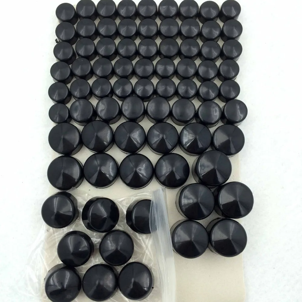 

Bolts Toppers Caps Set For 1991-2013 92 93 94 95 Harley-Davidson Dyna Twin Cam ABS Plastic Motorcycle Accessories Black / Chrome