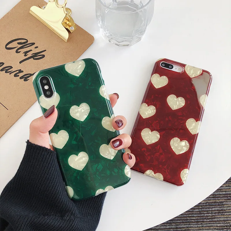 XINDIMAN Love patterned silicone case for iphone 7 8 Phone Case For iPhone X XR XMax fundas TPU Cover 6 6S Plus Capa |