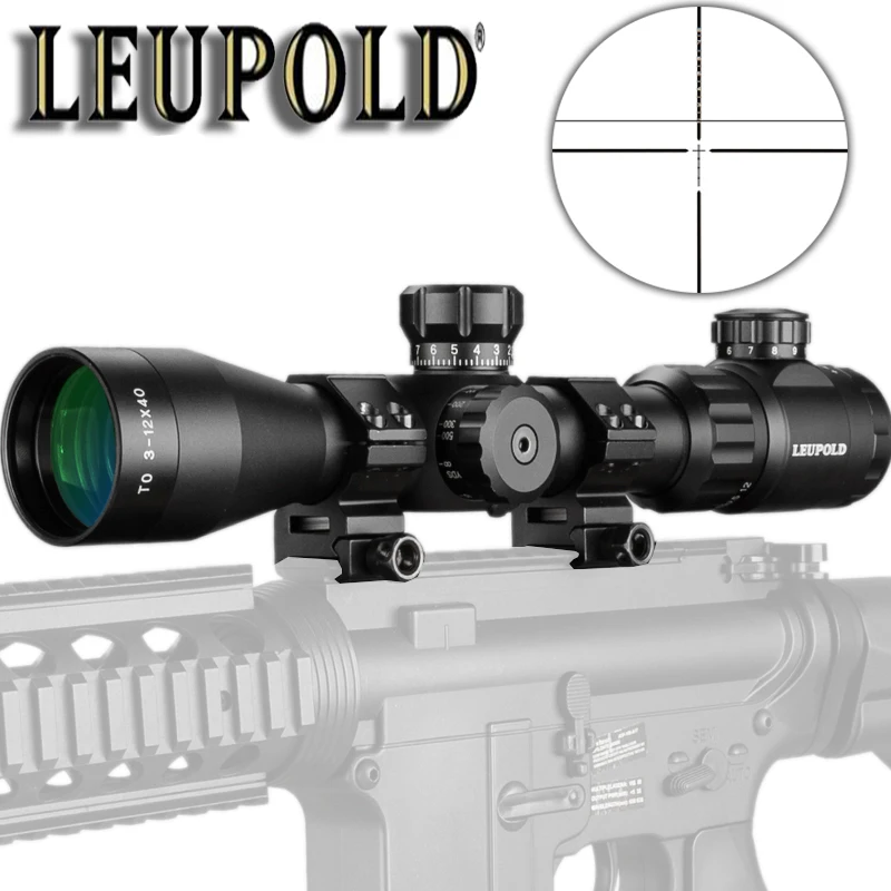LEUPOLD до 3 12X40 SFIR быстрое получение Цели Охота короткие оптические прицелы Точная