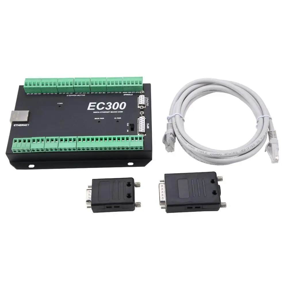 3 6 300 кГц Ethernet CNC Mach3 контроллер движения плата управления 24VDC EC300|Контроллер с ЧПУ| |