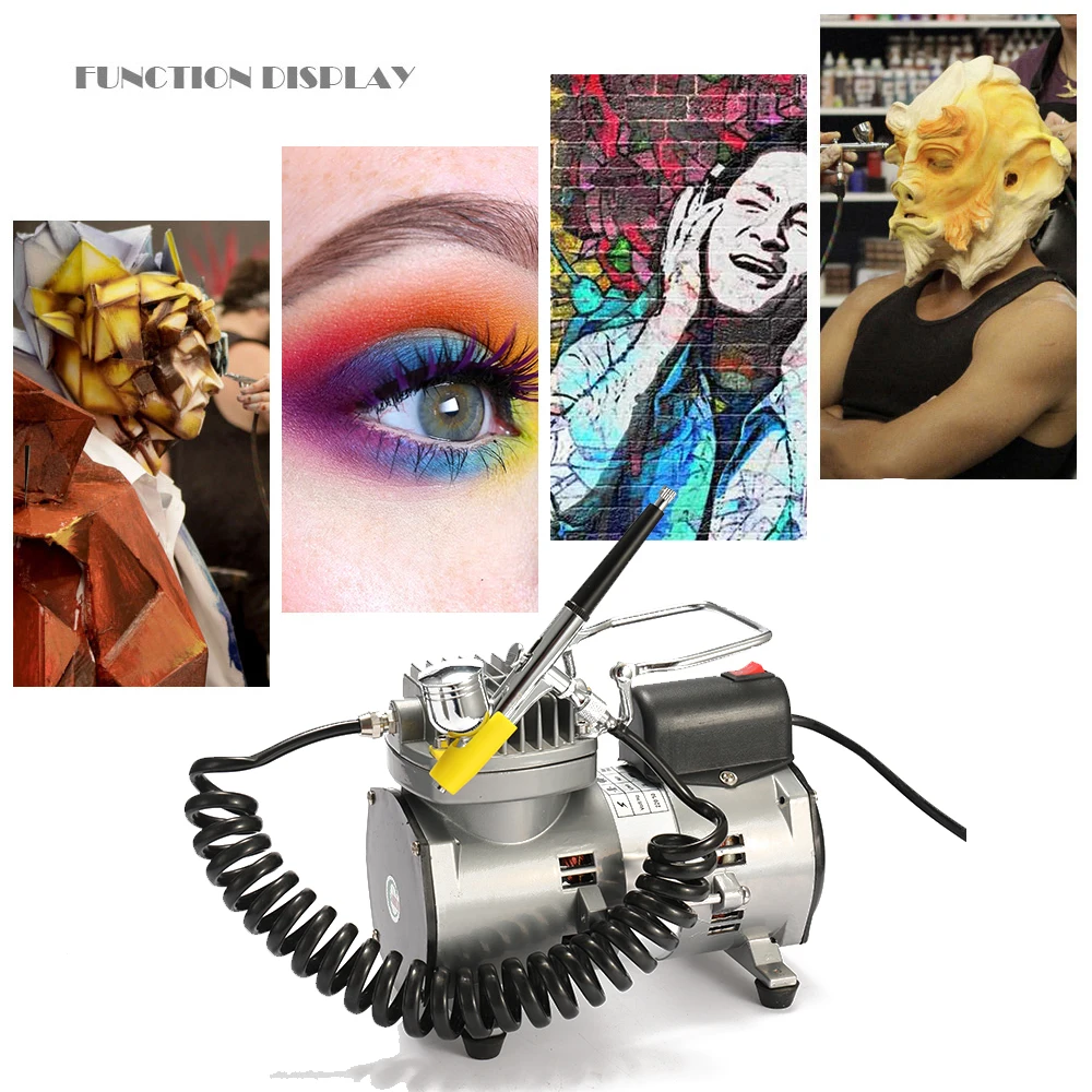 Аэрограф Двойного действия пистолет распылитель воздушный компрессор комплект