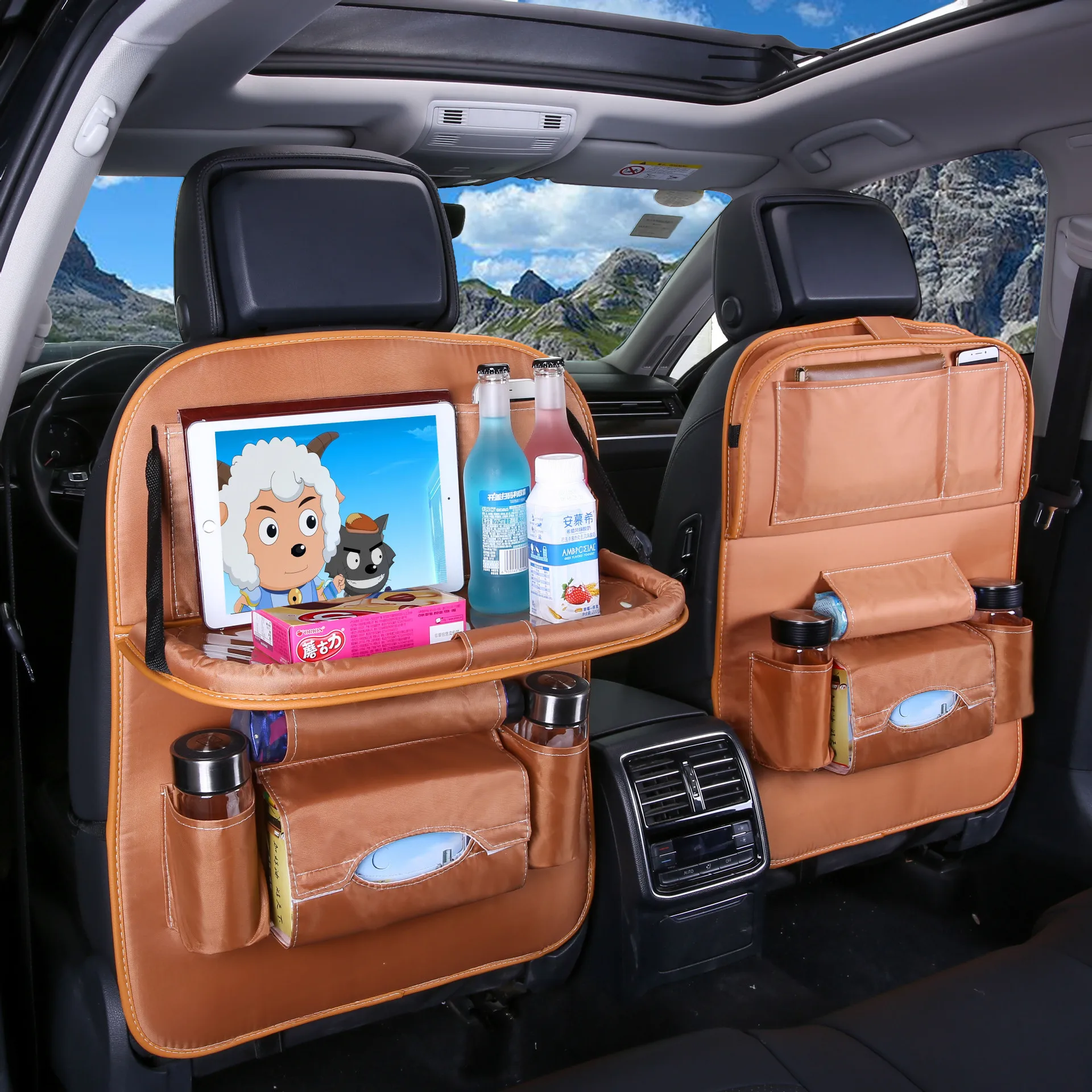 OHANEE брендовый органайзер для заднего сиденья автомобиля держатель планшета и