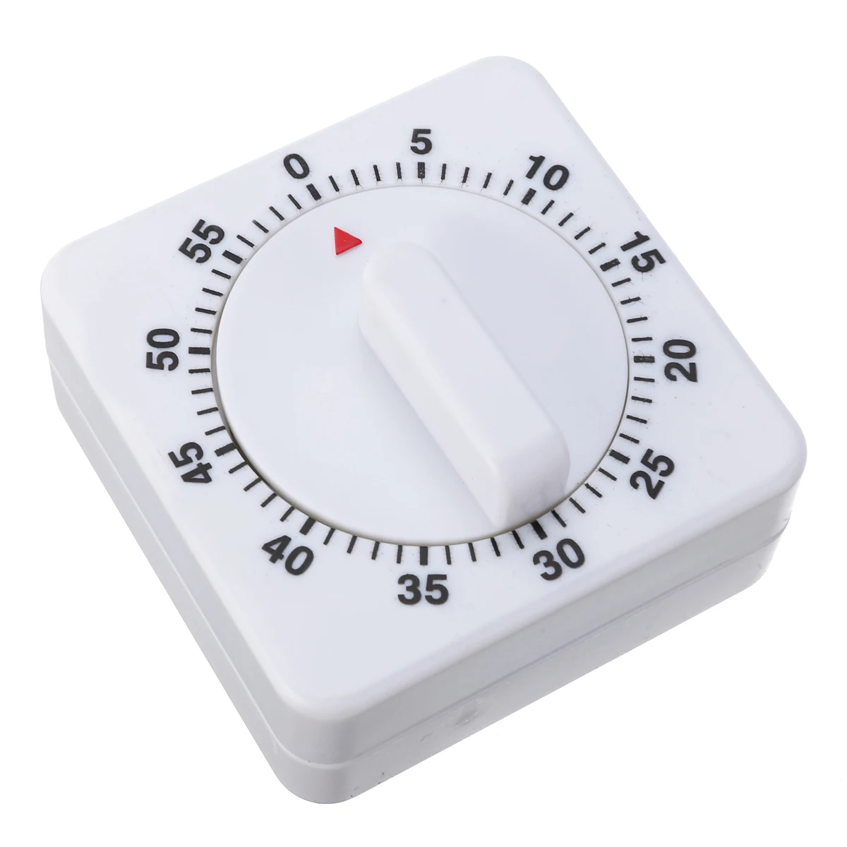 Portable 60 Minutes Kitchen Timer Game Count Down Counter Clock Alarm White Square Mechanical Cooking Tool | Дом и сад