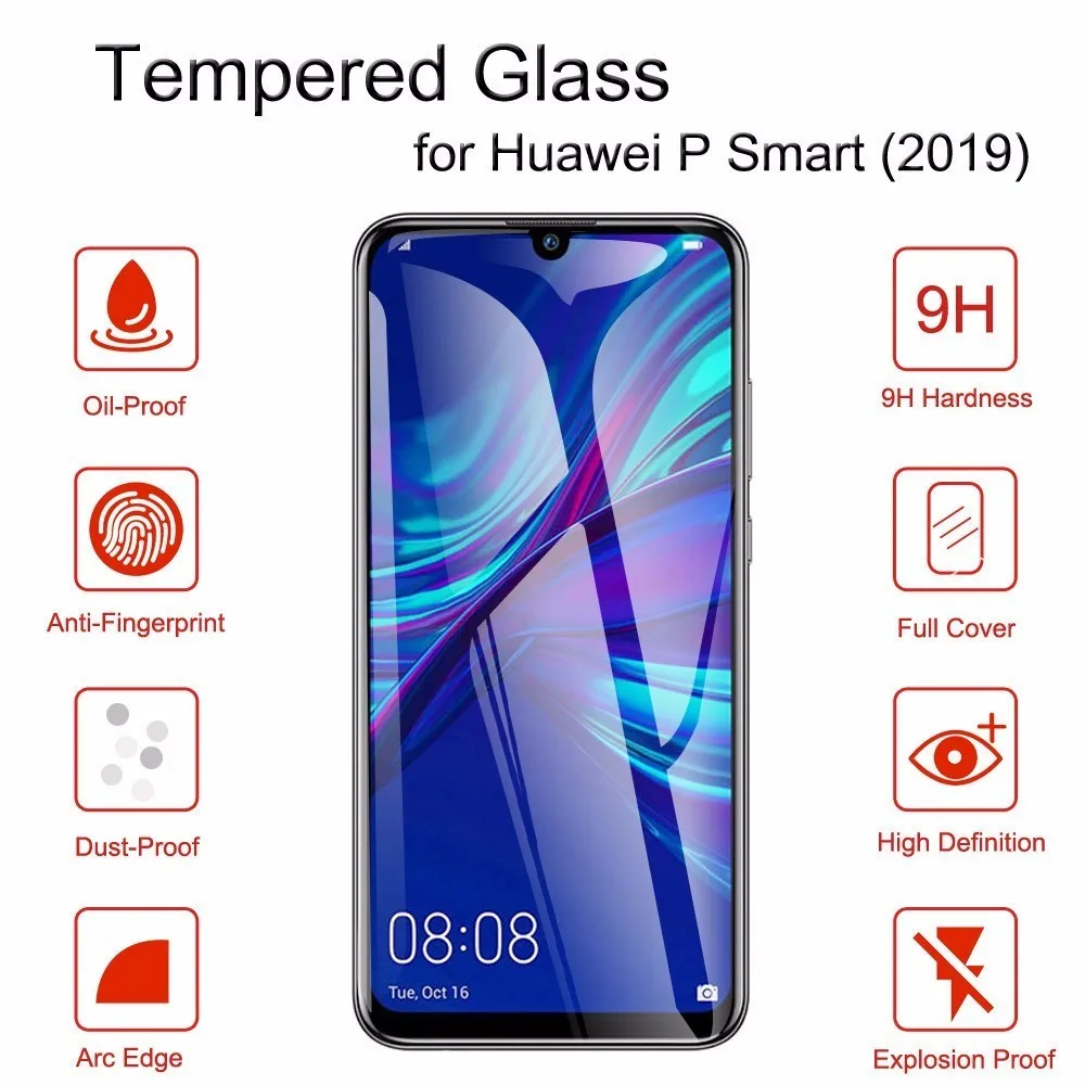 Закаленное стекло 5D с полным покрытием для Huawei P40 30 Pro P Smart Plus защитная пленка