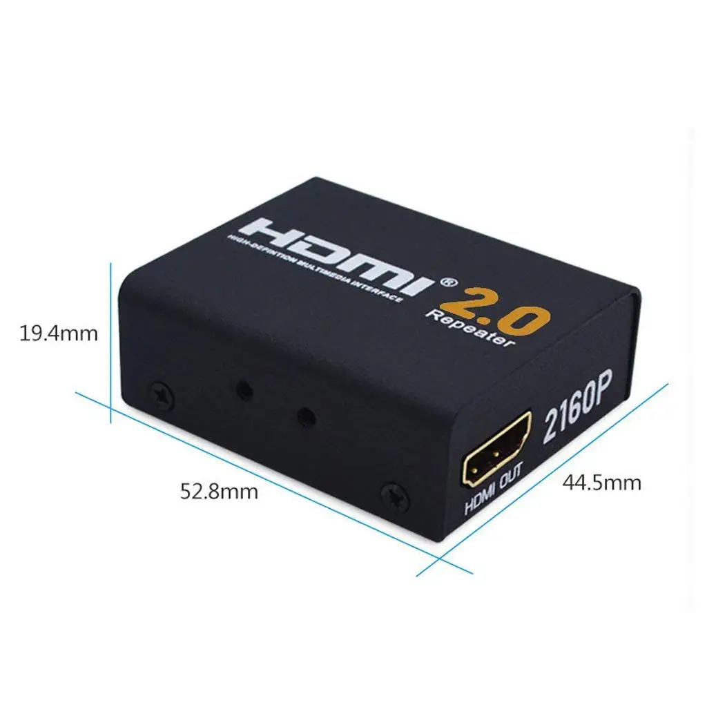 HD 2160P 3D 4K HDMI 2 0 сплиттер ретранслятор расширитель усилитель HDTV металлический