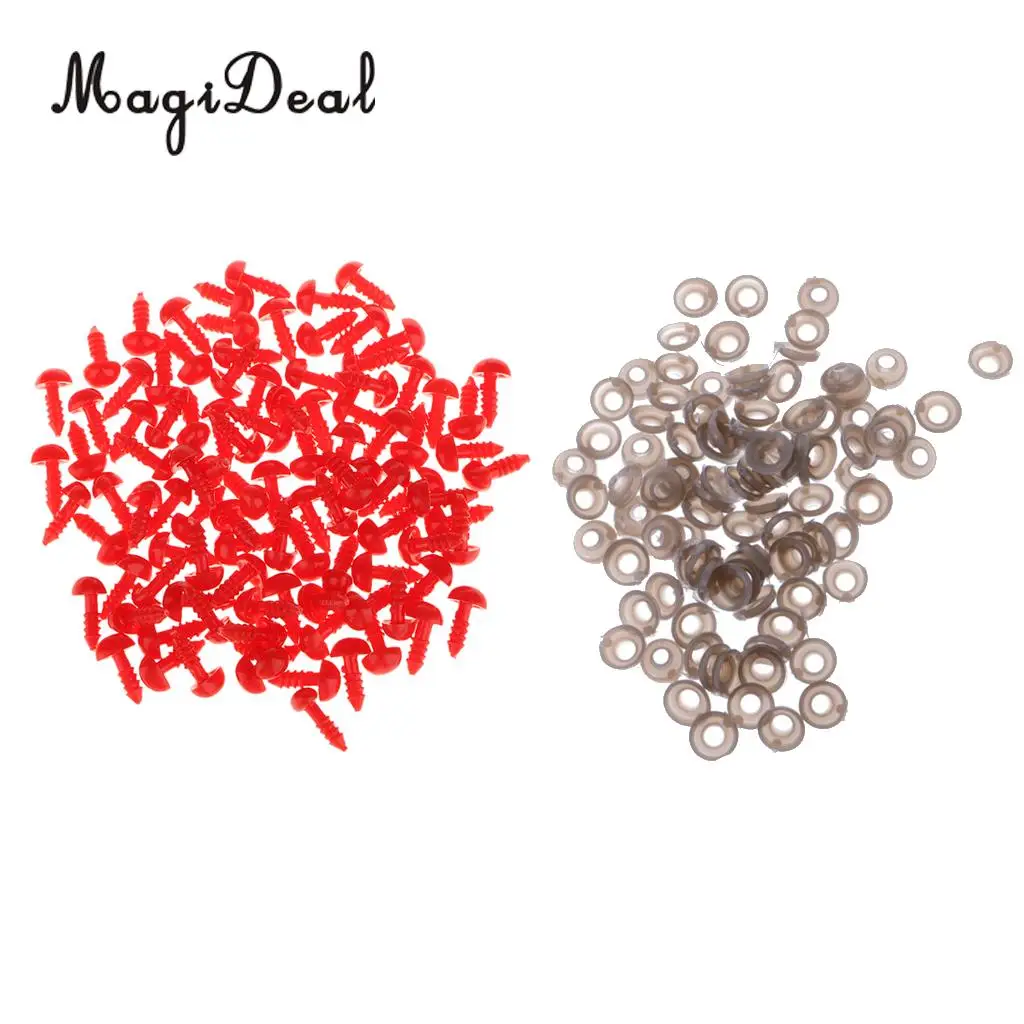 100Pcs Plastic Dolls Noses Acrylic 7x9mm Safety Nose Toy Animal Bear Dog DIY Making Accessories Crafts | Игрушки и хобби