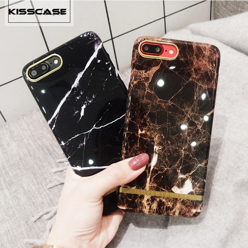 KISSCASE винтажная мраморная Текстура зеленая Мягкая силиконовая задняя чехол для