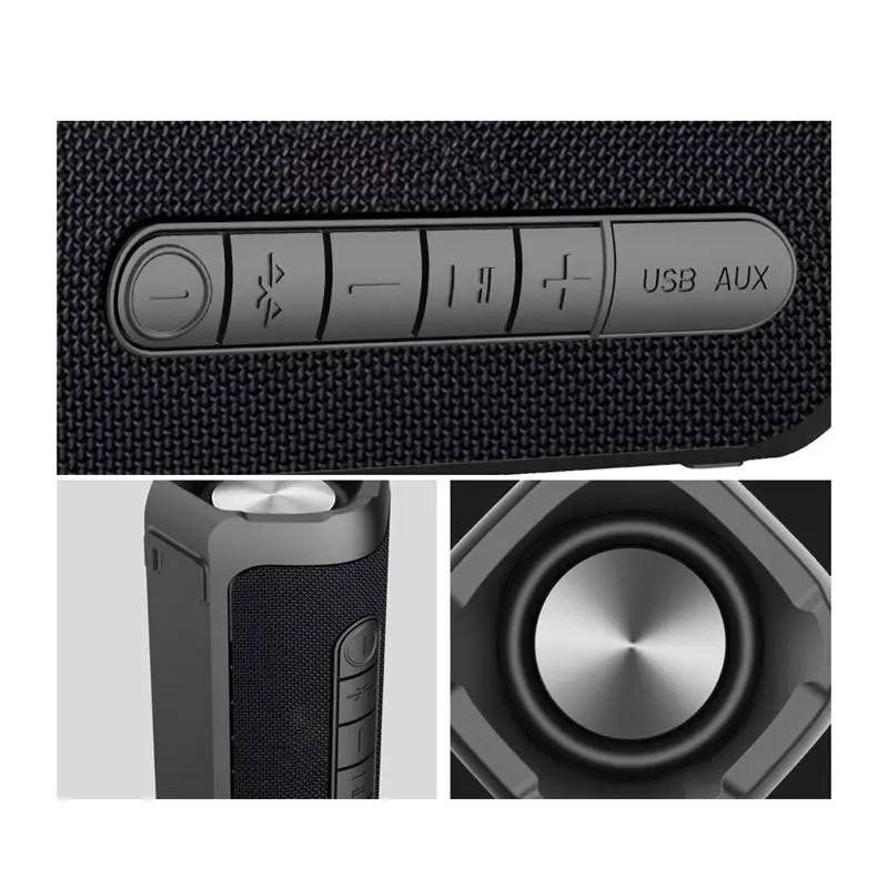 Портативный Bluetooth динамик Tws беспроводной стерео бас Колонка коробка Ipx4