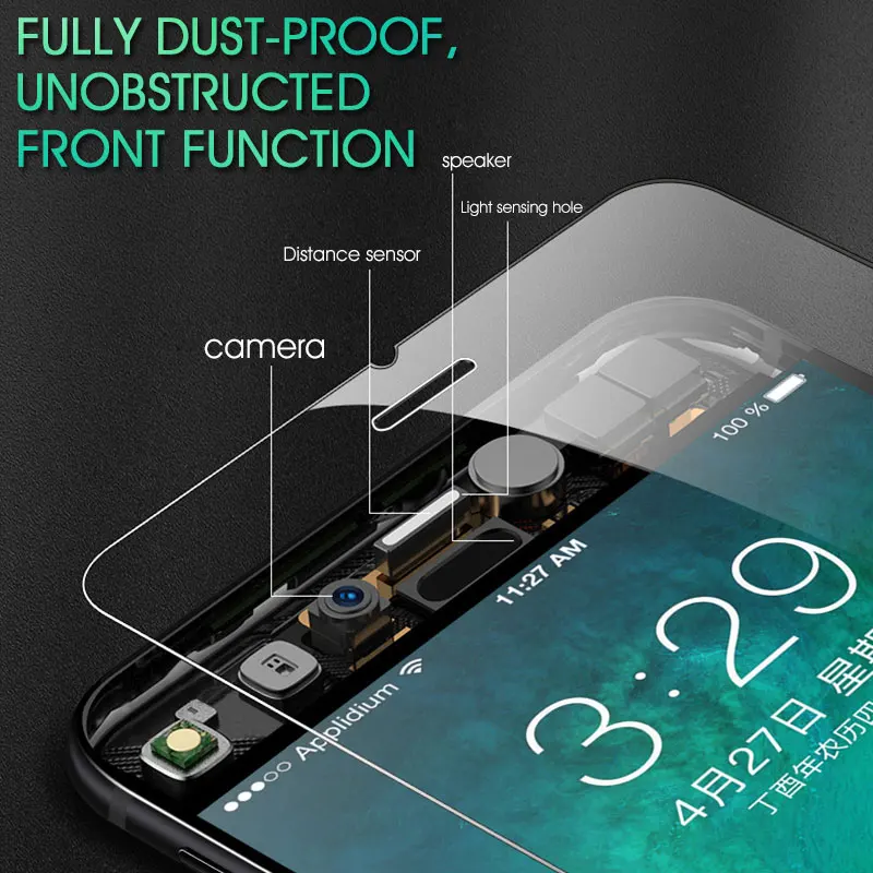 Закаленное стекло 9H 2.5D для iPhone 6 6s 7 8 X XS MAX Защита экрана 5 Plus XR SE защитное |