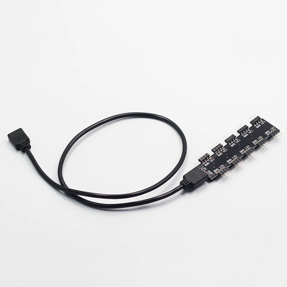 1 до 10 способ 12 В 4Pin ПК компьютер ЦП RGB охлаждающий вентилятор контроллер