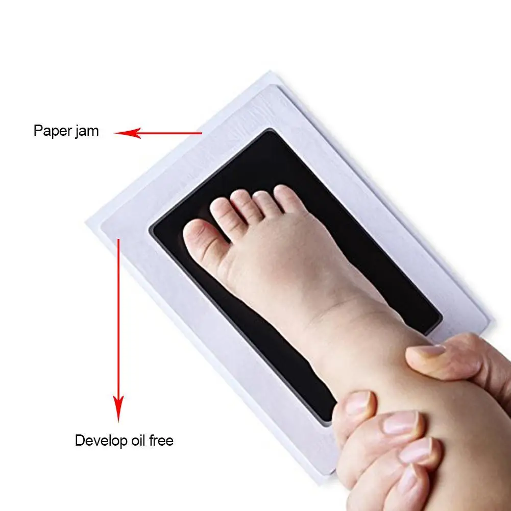 

6 Colors Clean-Touch Ink Pad Hand & Footprint Makers Anti-cross Infection Baby Souvenirs Baby Handprint Footprint Kit