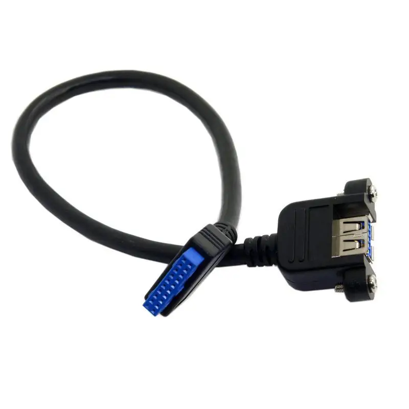 USB 3 0 одиночный порт A женский винтовой Тип крепления для угловой материнской