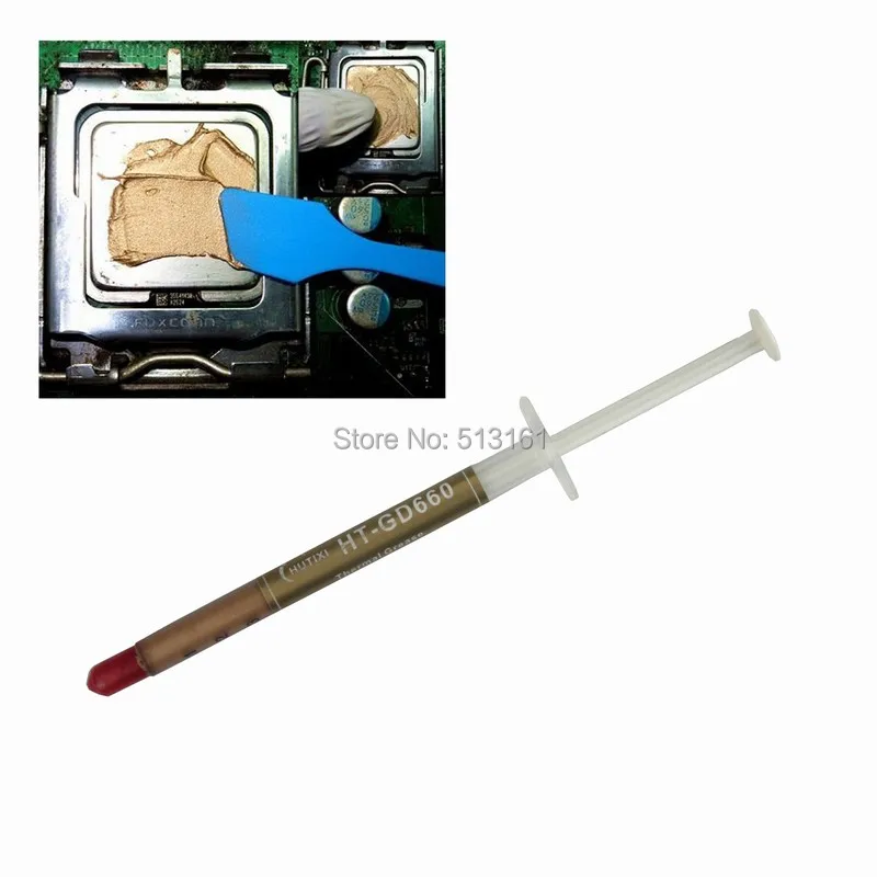10 шт. GD6600 золотой цвет тепловой смазки радиатор ЦП паста|cpu paste|heatsink cpucpu thermal paste |