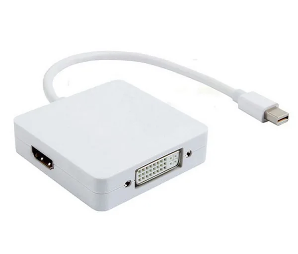 500 шт. 3 в 1 Mini Display port DP кабели к DVI HDMI кабелю адаптер Port для Macbook Air Surface Pro PC|Кабели VGA| |