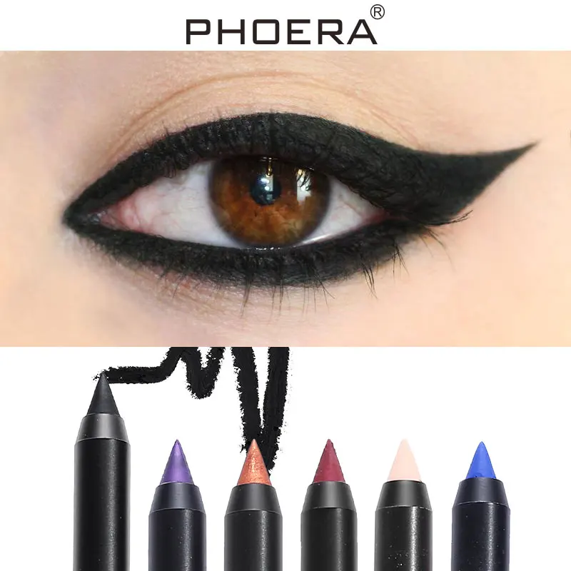 PHOERA 1 шт. красочная матовая подводка для глаз в форме кота карандаш водостойкая