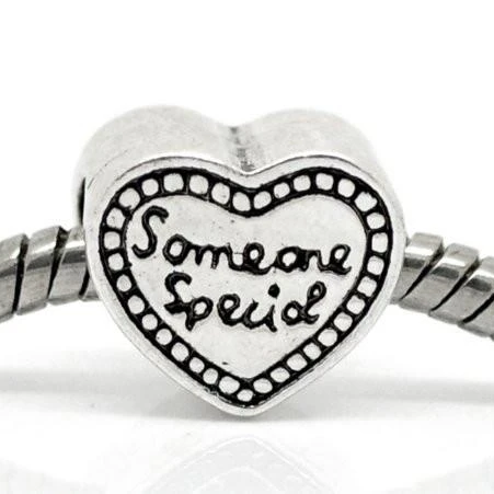 &quotSomeone Special&quot Heart Bead European Compatible for Most Snake Chain Bracelet | Украшения и аксессуары