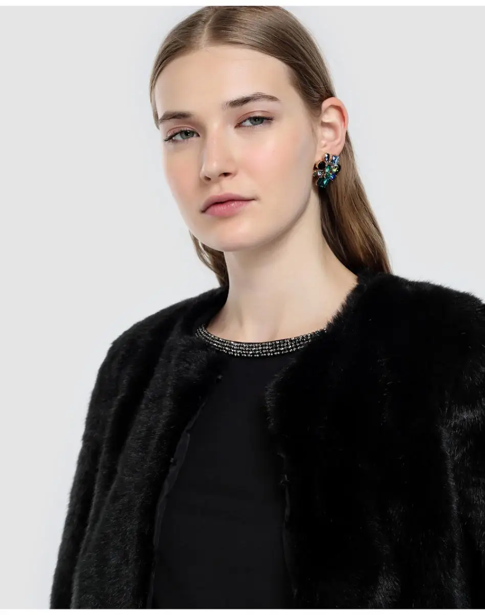 Женский кардиган молодой формулы волос с рукавом французский|Женские пиджаки| |