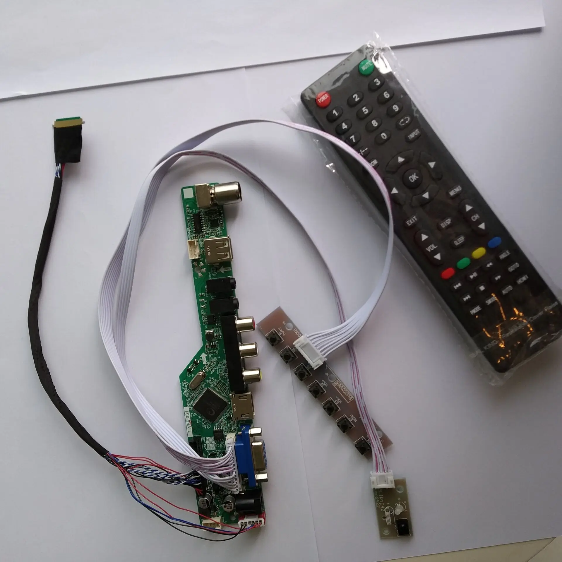 

Плата драйвера контроллера VGA AV LCD светодиодный TV HDMI USB для панели LP156WH3-TLTA/LP156WH3-TLT1 1366X768 15,6"
