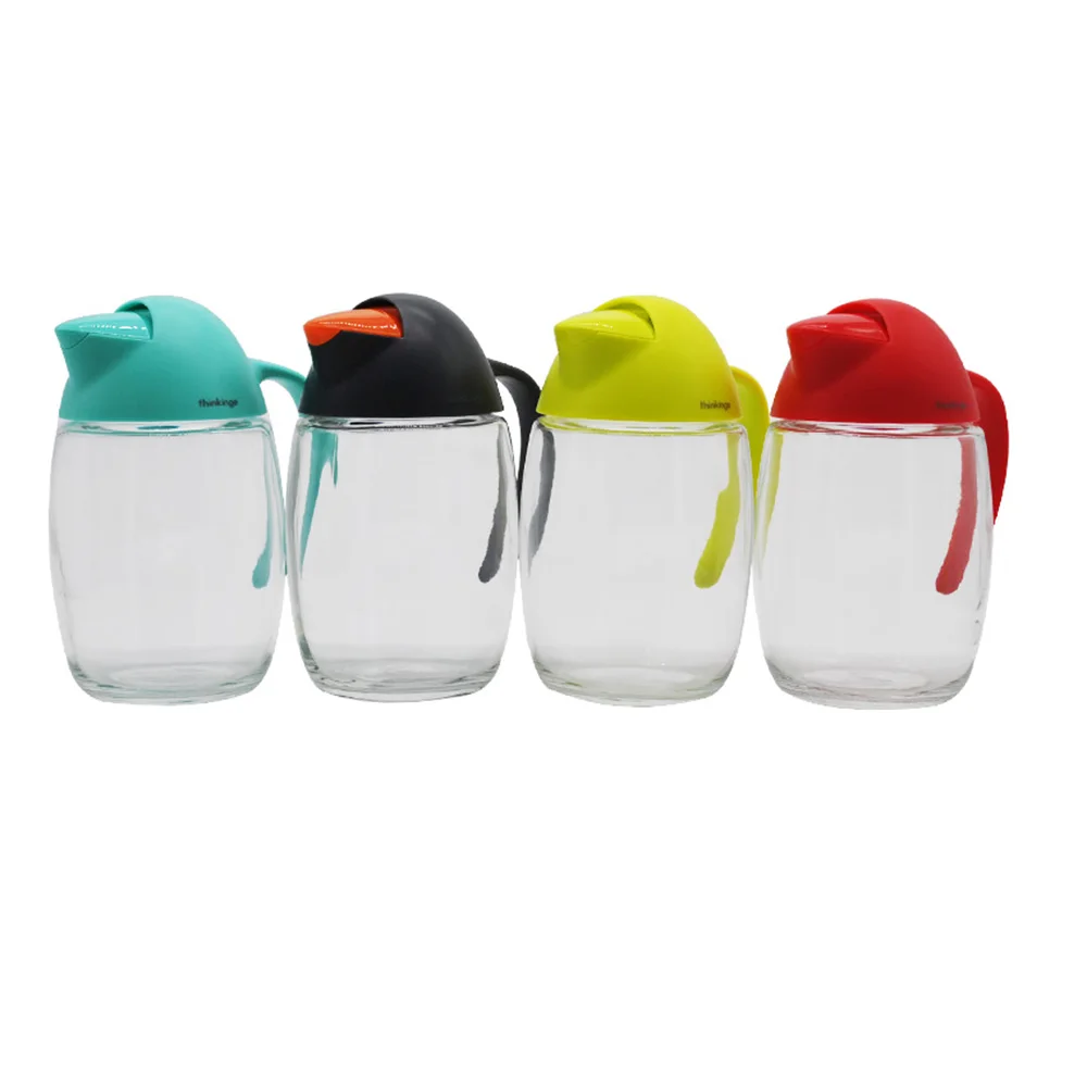 Пингвин автоматическая винтовая крышка стеклянная банка для масла контейнер