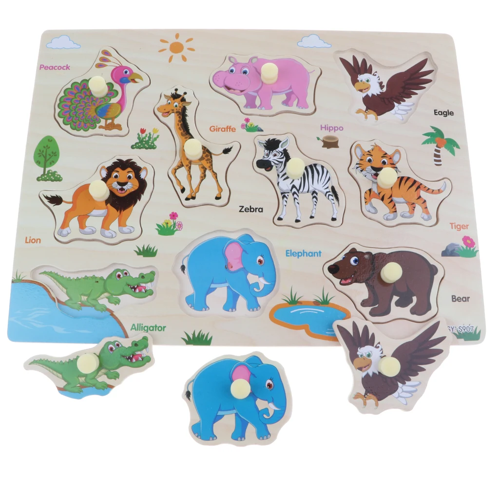 2 набора деревянных колышков пазл обучающие игрушки для От 1 до 4 лет