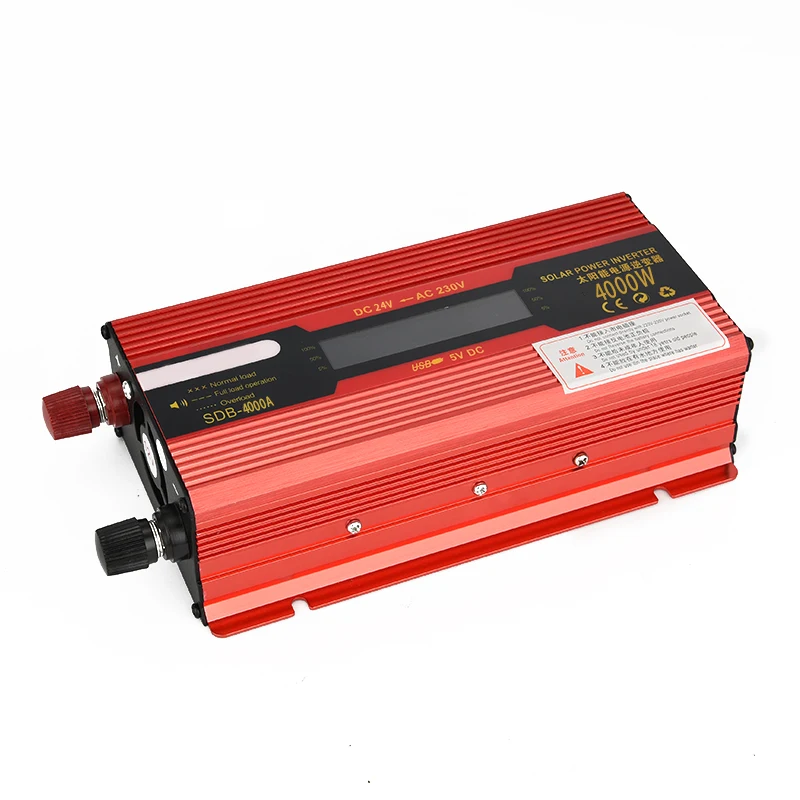 Car Power Inverter Converter Solar DC12/24V to AC110/220V 4 USB Interfaces 4000W LED Digital Display | Автомобили и мотоциклы