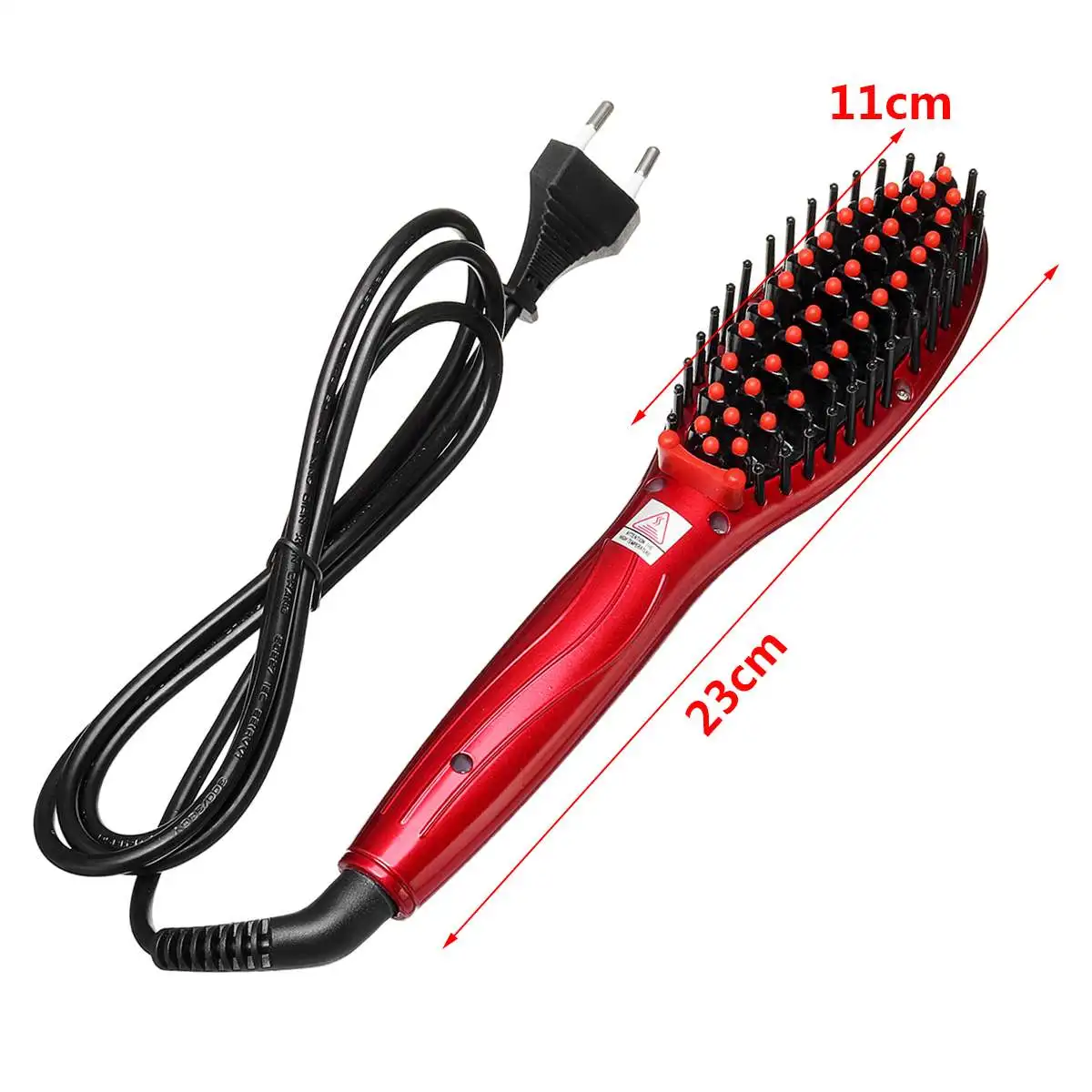 

Hair Brush Straightening Brush Hair Straightener Anion Electric Heating Ceramic Comb With EU US Plug