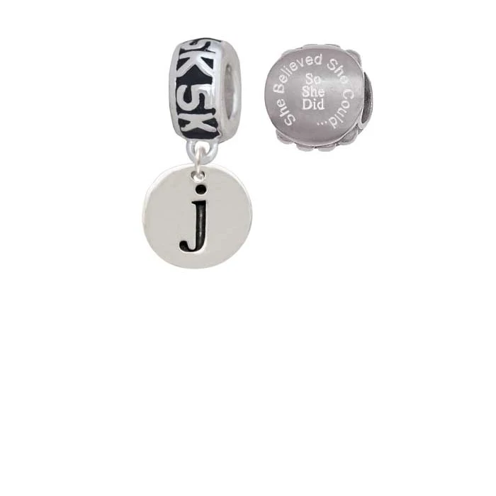 Silvertone диск 1/2 ''Initial-j-5 K Run она считала что может очаровать бусы (набор из 2) |