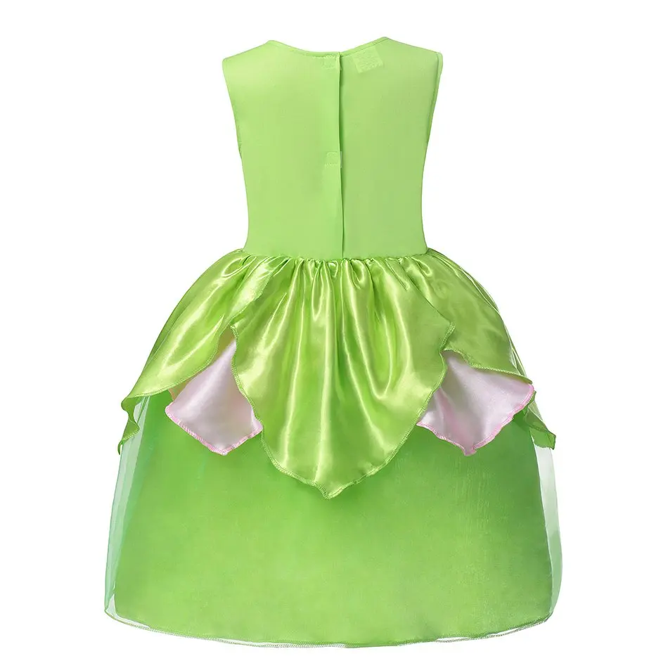 Платье Tinkerbell для девочек одежда детский летний костюм принцессы с колокольчиком