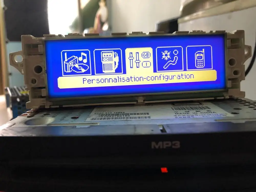 Синий экран USB Bluetooth Дисплей rmonitor белый корпус 12 pin для peugeot 307 407 408 citroen C4 C5