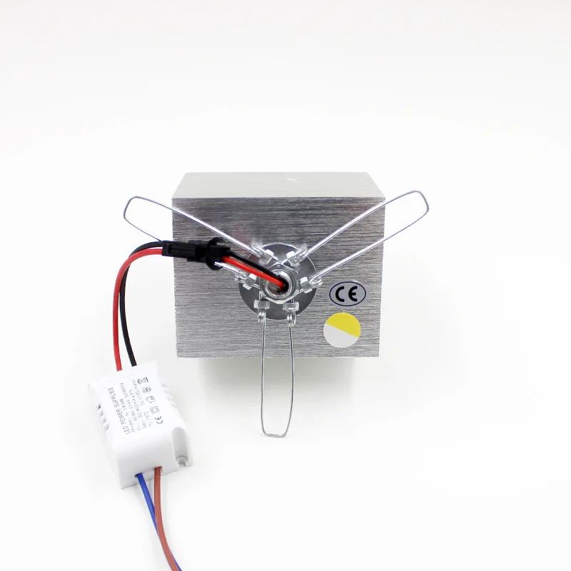 Led3w настенный светильник квадратный комнатный коридор проходной отель
