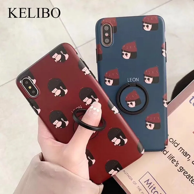 Профессиональный чехол для телефона Leon And Mathilda с подставкой Iphone Xs Max Xr 7/8/6/6s Plus