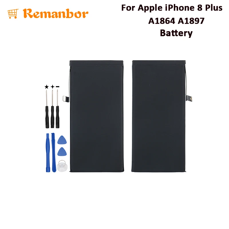 Remanbor для Apple iPhone 8 Plus A1864 A1897 батарея Bateria 2691 мАч замена аксессуары A1897|Аккумуляторы