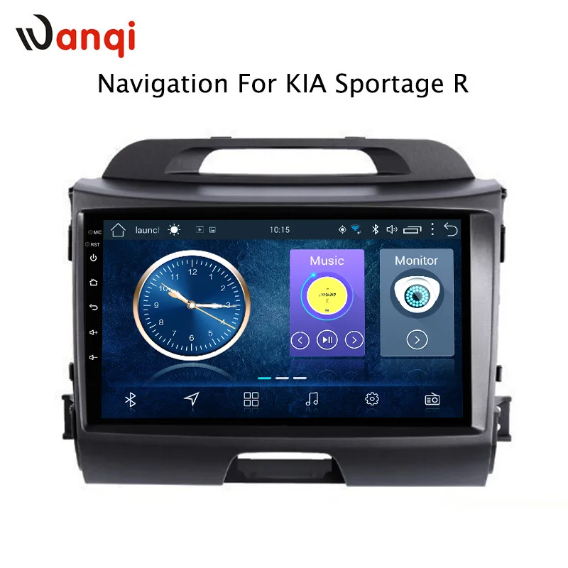 9 дюймов wanqi 8 1 для KIA Sportage R 2010 2016 Автомобильная Мультимедийная система GPS