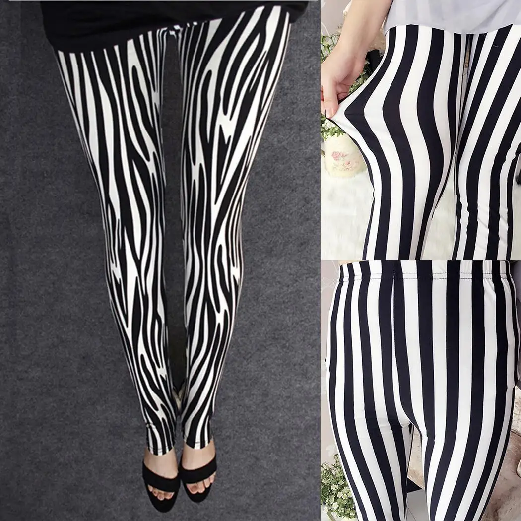 Женские повседневные с принтом высокой талией как на изображении эластичные