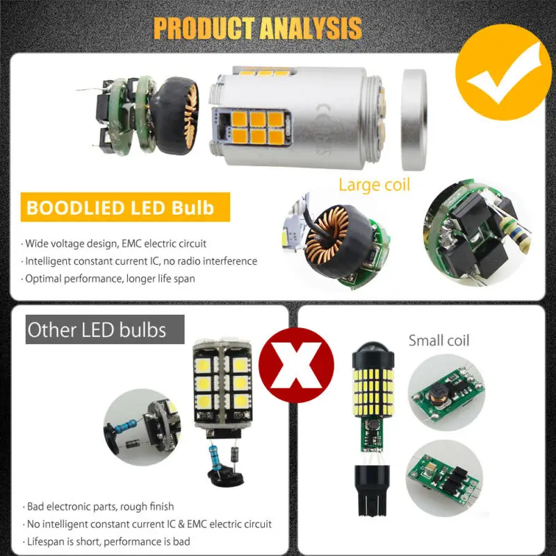 Светодиодный фонарь T20 7440 3030 SMD 30 2 шт. светодиодный светильник для заднего хода 3
