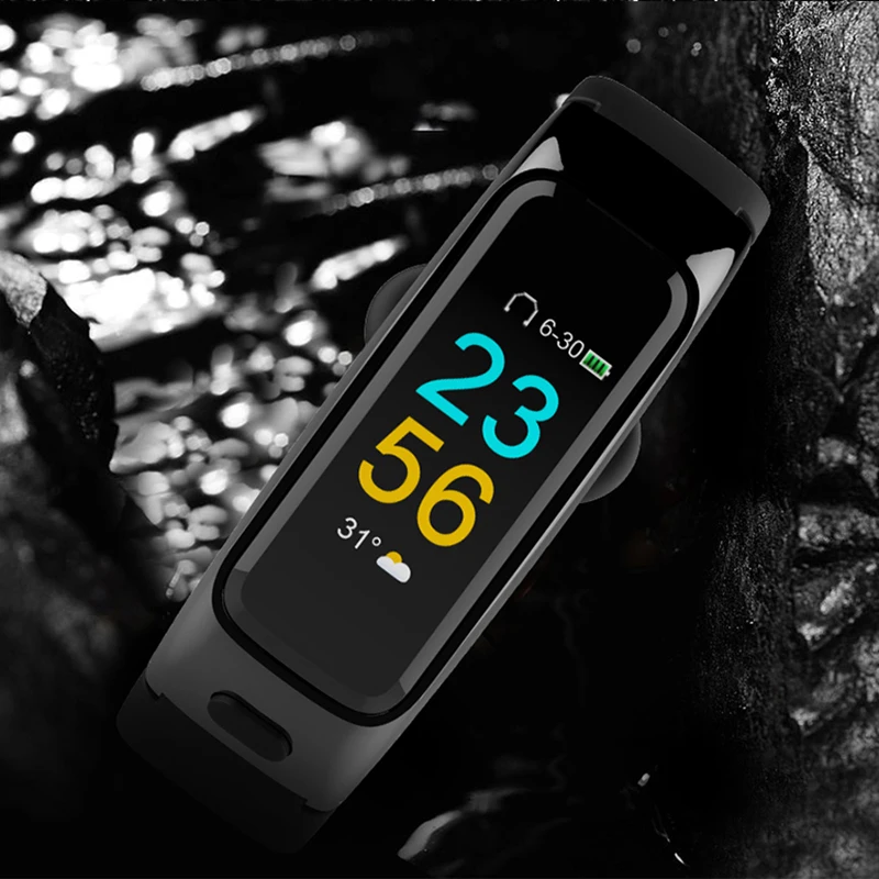 IG fitness Track с монитором сердечного ритма 24 ч bluetooth наушником смарт браслетом Talk Band