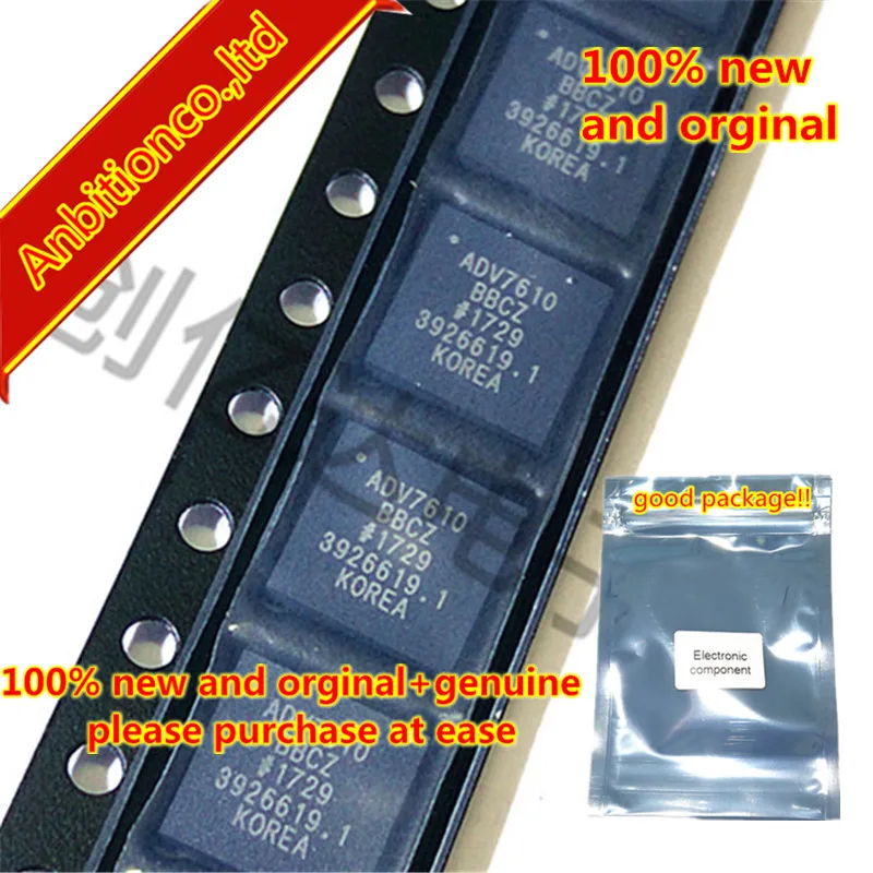 1 шт. 100% Новый оригинальный адаптер ADV7610BBCZ ADV7610 с низким энергопотреблением 165 МГц