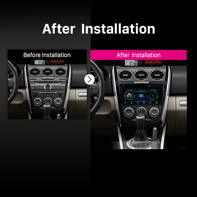 Мультимедийная навигация Harfey 2din автомобильная стерео система для MAZDA CX 7 9 2007 2014 GPS