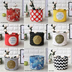 Корзина для хранения грязного белья, корзина из хлопка и льна для хранения мелочей, корзина для хранения игрушек, бочка для дома