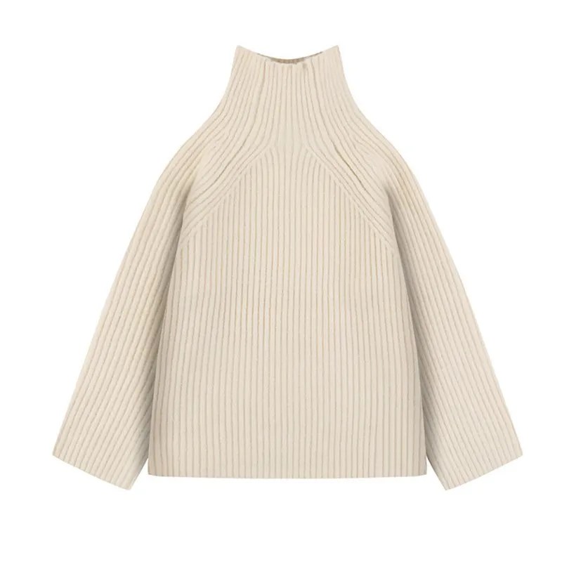 CHICEVE осень-зима трикотажные пуловеры Топы Женский свитер водолазка с длинным