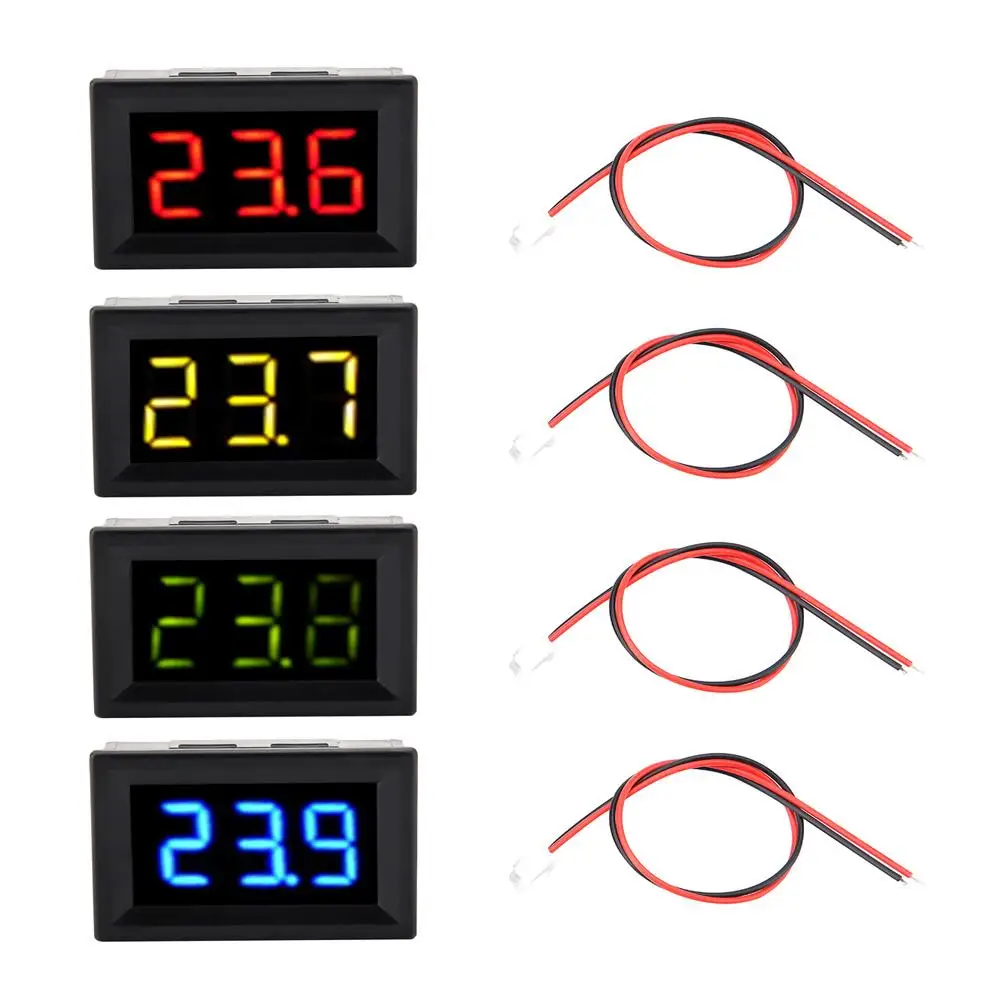 Светодиодный вольтметр цифровой 0 56 дюймов два провода постоянного тока 2 5 30 в