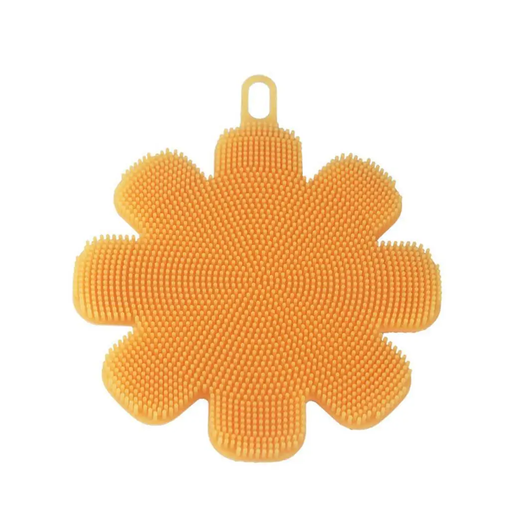 Пищевой силиконовый гель для мытья посуды фруктовая Цветочная щетка