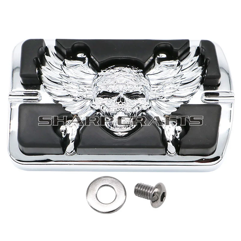Подножки для стоп педали с черепом и орлом Накладка Harley Dyna FLD Softail Fat boy FLSTF FLST Touring