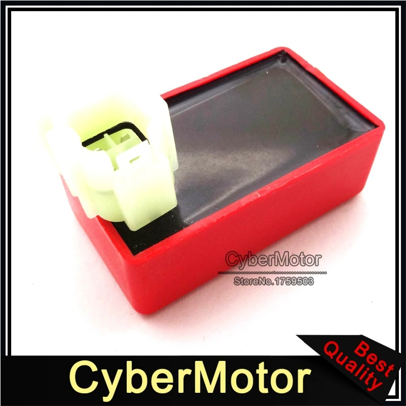 Красный 6 pin AC CDI Коробка зажигания для китайских двигателей GY6 50cc 125cc 150cc Мопед